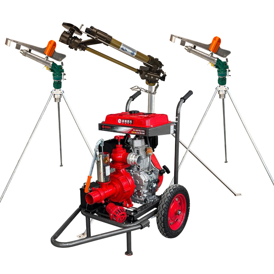 嘉定一体式灌溉机组 全套喷枪水带配齐 抗旱浇地神器